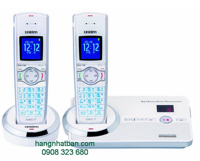 Điện thoại mẹ bồng con Cordless Uniden DECT3080 hàng new Nhật Bản