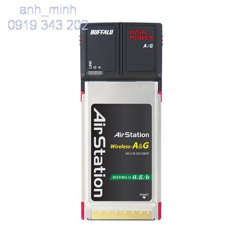 Cần thơ: Buffalo thu sóng Wifi, PCMCIA thu sóng wifi cho Laptop. chính hãng Buffalo.
