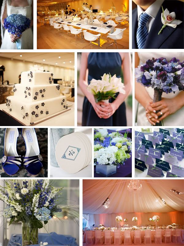 Inspiration Board: Navy and Lilac via TheELD.com