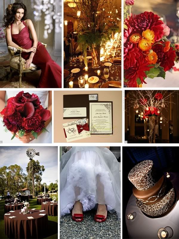 Inspiration Board: Red and Brown Elegance via TheELD.com