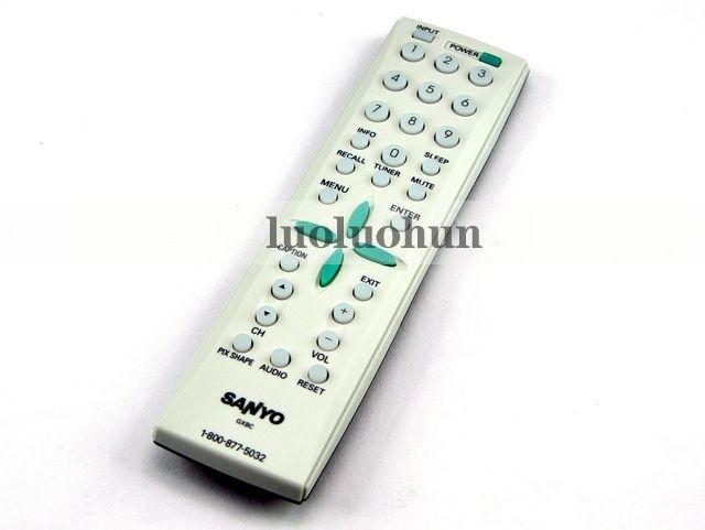 SANYO LCD TV REMOTE CONTROL GXBC GXBG GXCC GXBE PVL55WHD1 PLV65WHD1 DP37647
