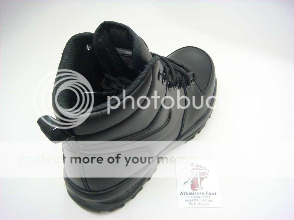 NIKE ACG MANOA LEATHER BOOTS NEW SUPREME BLACK/BLACK 454350 003  