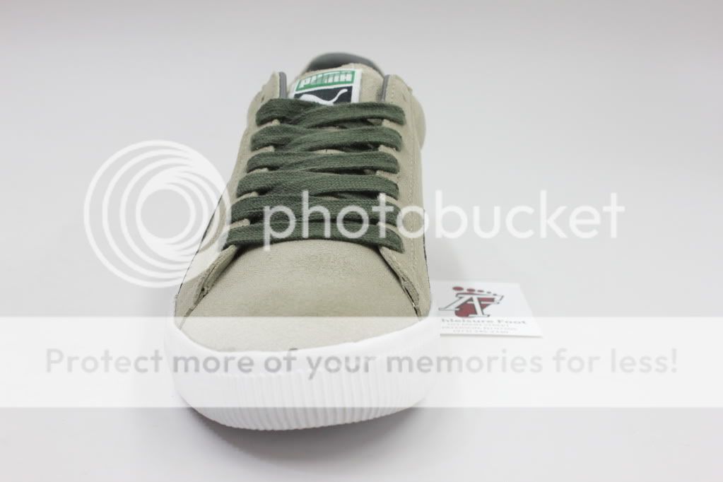 PUMA CLYDE SCRIPT CLASSIC RETRO SUPREME NEW SPRAY GREEN FOREST NIGHT 