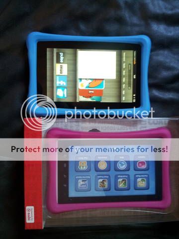 Nabi or Kindle Fire Case Bumper Silicone Cover New in Box Blue or Pink