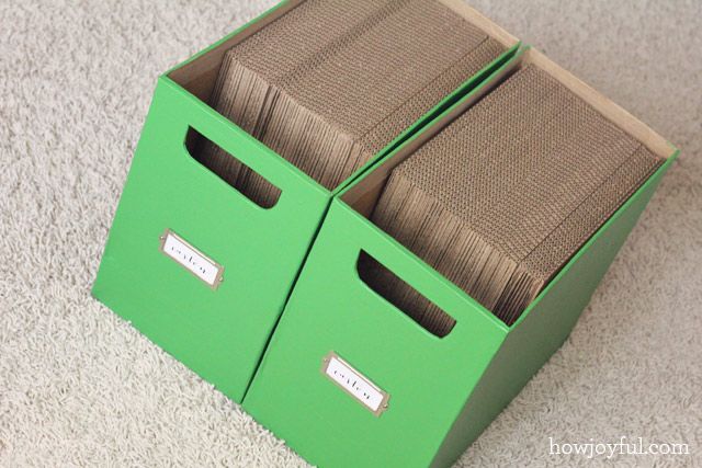 How Joyful Blog | Cardboard custom storage boxes